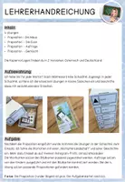 Vorschau - Fördermaterial/Inklusion - Präposition nach Montessori - Seite 1
