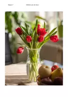 Vorschau - Arbeitsblätter - Tulpe im Wasserglas Zeichnen und Malen nach der Natur für Mittel- u.Oberstufe /Zwischenaufgabe - Seite 3