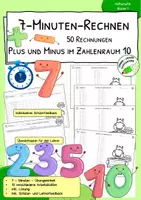Vorschau - Arbeitsblätter - Materialpaket "5-Minuten-Rechnen im Zahlenraum 10" - Seite 1