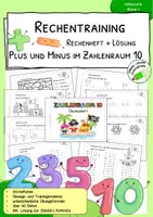 Vorschau - Arbeitsblätter - Zehnerübergang im Zahlenraum 20 – Miniheft | 1. Klasse - Deckblatt