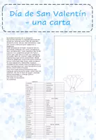 Vorschau - Arbeitsblätter - Día de San Valentín - una carta - Deckblatt