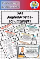 Vorschau - Stundenentwürfe - Das Jugendarbeitsschutzgesetz Wirtschaft und Recht 9 II Lehrplan Plus - Deckblatt