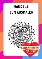 Vorschau - Arbeitsblätter - Mandala Frühling, Malvorlage, zum Ausmalen, Ausmalbild, Ausmalbilder, Kunst, - Deckblatt