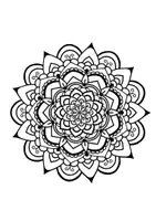 Vorschau - Arbeitsblätter - Mandala Frühling, Malvorlage, zum Ausmalen, Ausmalbild, Ausmalbilder, Kunst, - Seite 1
