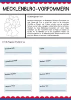 Vorschau - Arbeitsblätter - Bundesländer - Mecklenburg-Vorpommern (Arbeitsblatt + Lösung) - Deckblatt
