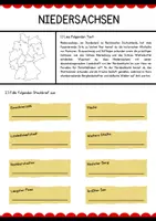 Vorschau - Arbeitsblätter - Bundesländer - Niedersachsen (Arbeitsblatt + Lösung) - Deckblatt
