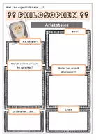 Vorschau - Arbeitsblätter - Steckbrief / Aristoteles - Deckblatt