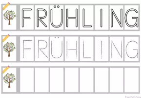 Vorschau - Arbeitsblätter - Lernwörter schreiben - Immer wieder kommt ein neuer Frühling - Seite 2