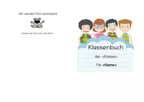 Vorschau - Mal- und Bastelvorlagen - Klassenbuch zum Abschied | Sommerferien, Schulwechsel - Seite 1