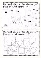 Vorschau - Arbeitsblätter - Formenheft Rechteck 🔷📚 - Seite 2