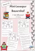 Vorschau - Arbeitsblätter - Mini-Lesespur: Bauernhof (Klasse 2/3) - Deckblatt