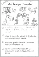 Vorschau - Arbeitsblätter - Mini-Lesespur: Bauernhof (Klasse 2/3) - Seite 3