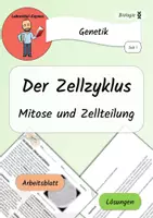 Vorschau - Arbeitsblätter - Der Zellzyklus - Mitose und Zellteilung / Genetik - AB & Lösungen - Deckblatt
