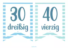 Vorschau - Poster - Zehnerzahlen als Wimpelkette - Plakate im Zahlenraum bis 100 - Seite 2