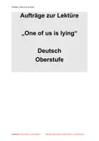 Vorschau - Anderer Materialtyp - Buchauftrag zu "One of us is lying" - Deckblatt