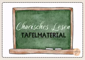 Vorschau - Präsentationen/Tafelbilder - Chorisches Lesen- Tafelmaterial für das Leseband/ Leseförderung - Deckblatt