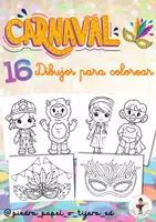 Vista previa - Manualidades / Dibujos para colorear - CARNAVAL Dibujos para Colorear - Portada