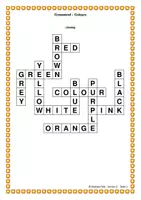 Vorschau - Arbeitsblätter - Crossword Englisch Colours - Kreuzworträtsel zu den Farben - Seite 2
