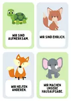 Vorschau - Bildkarten - Flashcards "Klassenrituale" - Deckblatt