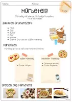 Vorschau - Arbeitsblätter - Der Mürbeteig - Grundrezepte in der Küche - Seite 1