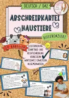 Vorschau - Stationenlernen - Materialpaket Abschreibkarteien (wächst an!) für Klasse 2 3 4 und DAZ DAF - Seite 1