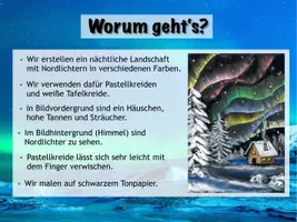 Vorschau - Stundenentwürfe - Kunstprojekt „Nordlichter“ – Schritt-für-Schritt-Anleitung mit Pastellkreiden - Seite 2