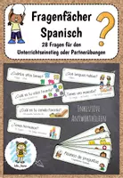 Vorschau - Spiele - Fragenfächer Spanisch - Abanico de preguntas - Deckblatt