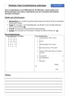 Vorschau - Arbeitsblätter - Methode- Geschichtskarte anfertigen - Deckblatt