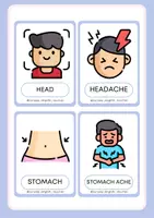 Vista previa - Juegos / Gamificación - BODY PARTS AND ILLNESSES: MATCHING GAME - página 2