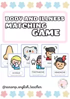 Vista previa - Juegos / Gamificación - BODY PARTS AND ILLNESSES: MATCHING GAME - Portada