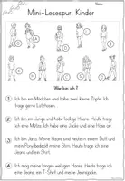 Vorschau - Arbeitsblätter - Mini-Lesespur: Kinder (Klasse 2/3) - Seite 1