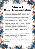 Aperçu - Jeux - Puissance 4 - Les consignes de classe - Page de couverture