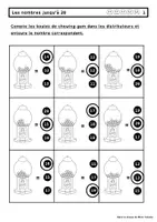 Aperçu - Feuilles d'exercices - Exercices mathématiques jusqu’à 20 - Page 2