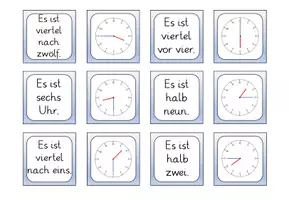 Vorschau - Spiele - Materialpaket zum Thema "Die Uhrzeit"- volle, halbe und Viertelstunden (DaZ/ DaF) - Seite 3