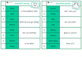 Vorschau - Spiele - Materialpaket question words - Seite 3
