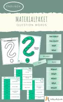 Vorschau - Spiele - Materialpaket question words - Deckblatt