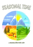 anteprima - Esercizi - Conoscere e impara gli stagioni dell'anno - Pagina di copertina
