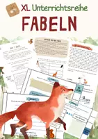 Vorschau - Unterrichtsreihen - Unterrichtsreihe - FABELN 🦊 (14 Unterrichtsstunden) - Deckblatt