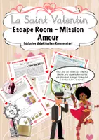 Vorschau - Arbeitsblätter - Escape room: La Saint-Valentin - Deckblatt