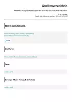 Vorschau - Anderer Materialtyp - Portfolio-Aufgabenstellungen zu "Was wir dachten, was wir taten" - Seite 1