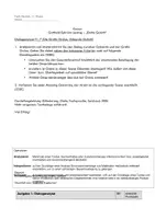 Vorschau - Klassenarbeiten - Klausur Emilia Galotti (IV 7) - Dialog Orsina und Odoardo - Deckblatt