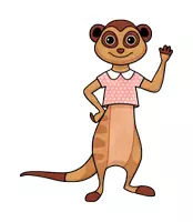 Vorschau - selbst erstellte Cliparts/Grafiken - 10 Erdmännchen Clipart Set - Erdmännchen Illustration (Tiere Cliparts) - Seite 1