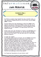 Vorschau - Arbeitsblätter - Vocabulary Bingo template - Seite 1