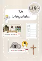 Vorschau - Arbeitsblätter - Die Ostergeschichte (Tafelmaterial + AB) - Deckblatt