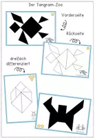 Vorschau - Stundenentwürfe - Tangram - Geometrie / Formen - dreifach differenziert mit Verlaufsplan - Seite 1