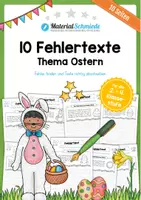 Vorschau - Arbeitsblätter - 10 Fehlertexte zu Ostern - Deckblatt