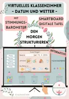 Vorschau - Präsentationen/Tafelbilder - Interaktive Datum- und Wettertafel mit Stimmungsbarometer - Guten Morgen Tafelbild für die digitale Tafel - Deckblatt