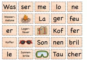 Vorschau - Spiele - Streichholzschachtelwörter "Sommer" - Seite 2