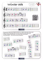 Vorschau - Arbeitsblätter - MUSIK 🎵 PUZZLE Winter ade Noten für Melodie Xylofon Boomwhacker • auch Musik fachfremd - Seite 3