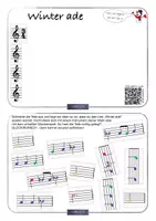Vorschau - Arbeitsblätter - MUSIK 🎵 PUZZLE Winter ade Noten für Melodie Xylofon Boomwhacker • auch Musik fachfremd - Seite 2